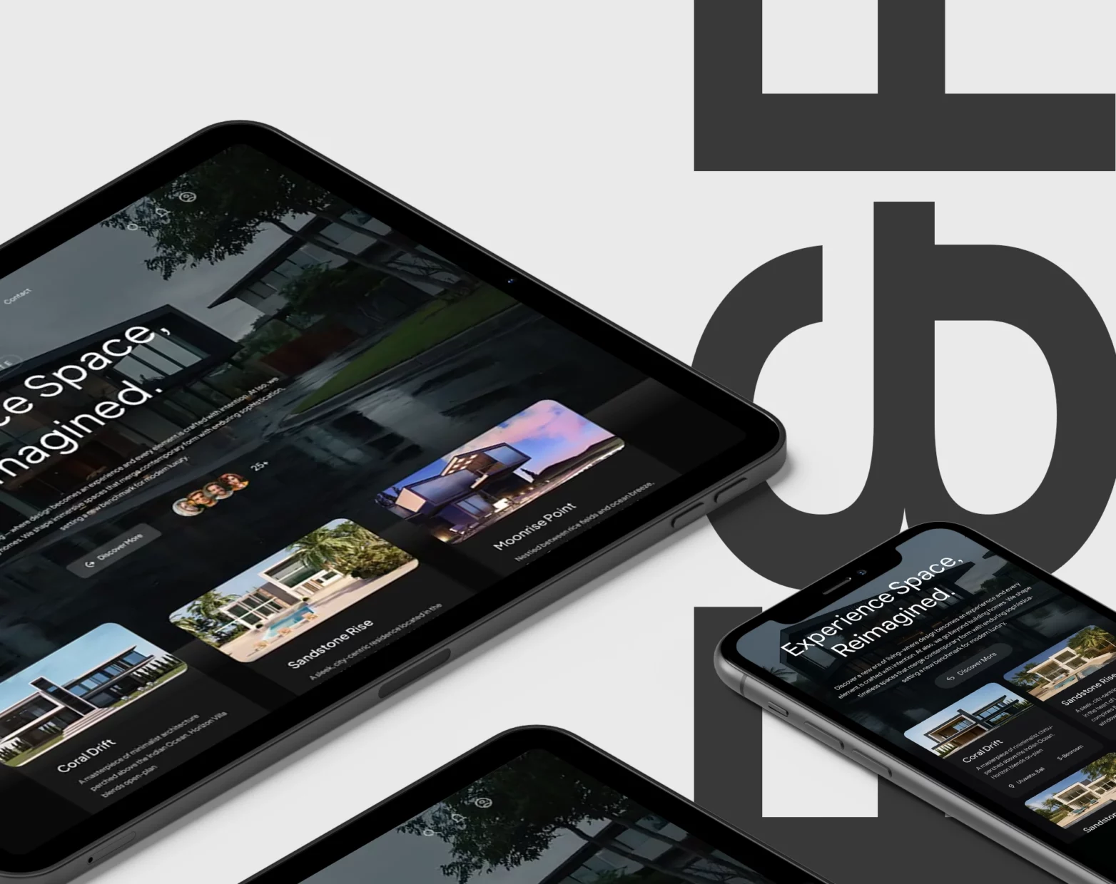 web design and development project for property company portfolio