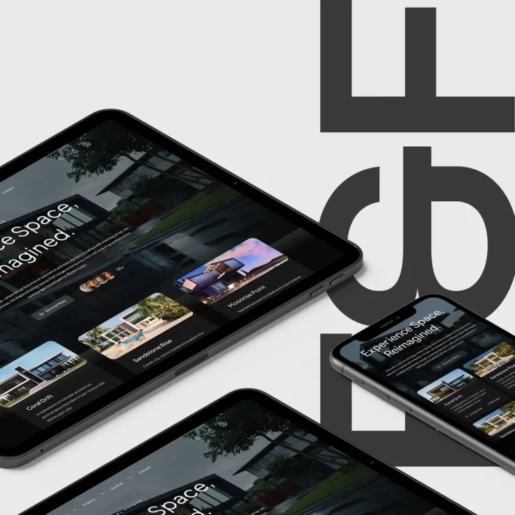 web design and development project for property company portfolio